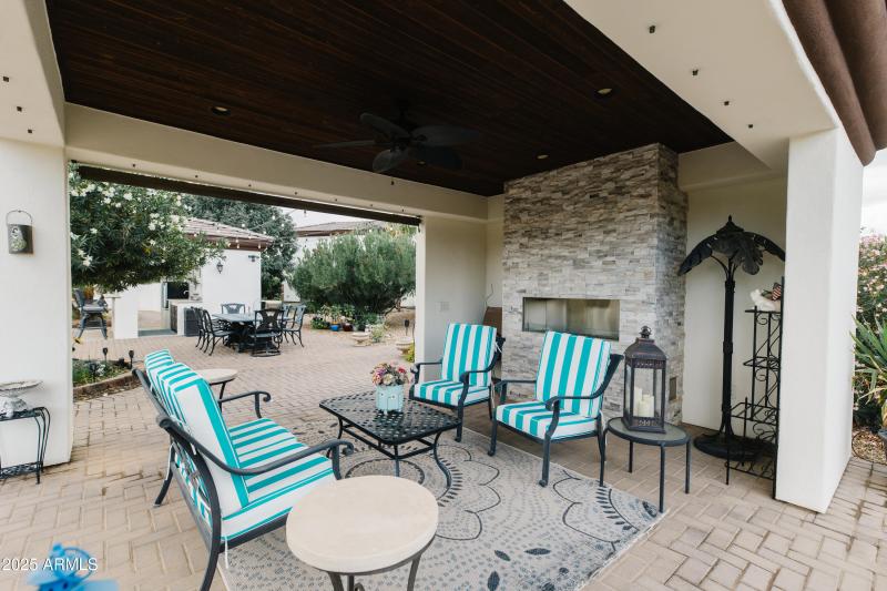 Pergola with Fireplace