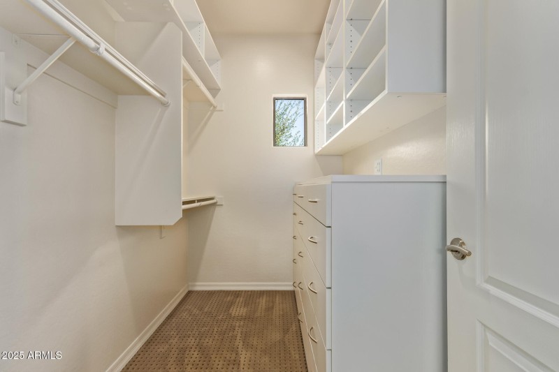 Master bedroom walk-in closet