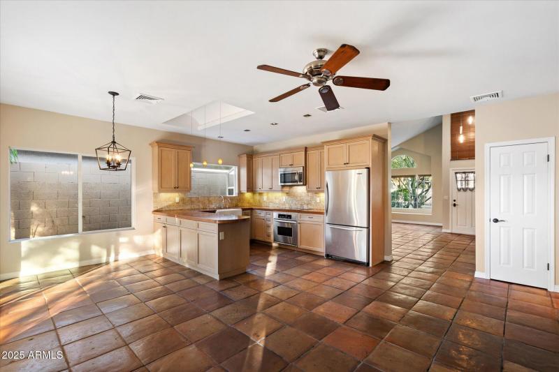 Kitchen Open to Dining & Living