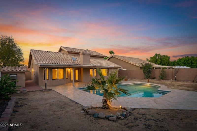 Backyard Twilight View