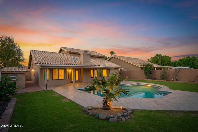 Backyard Twilight - Enhanced Grass