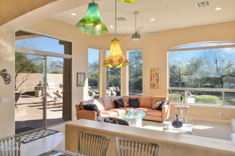 Kitchen Overlooks Family room