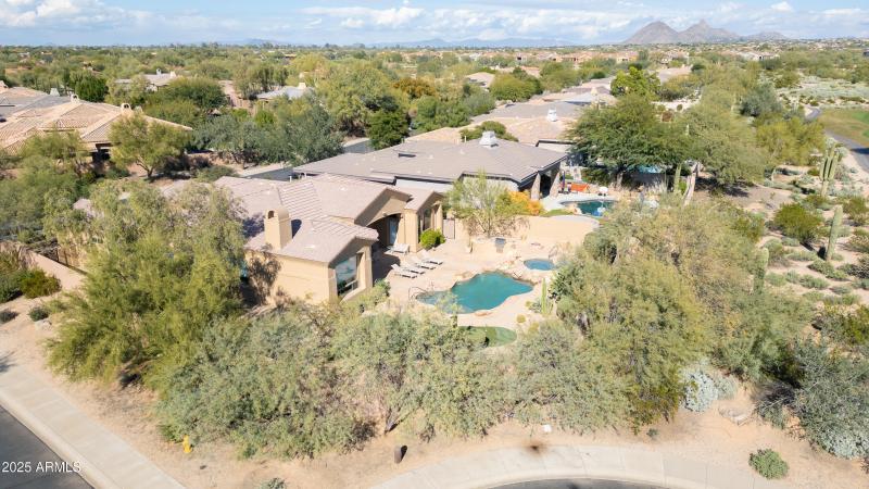 Aerial View of Rear Yard