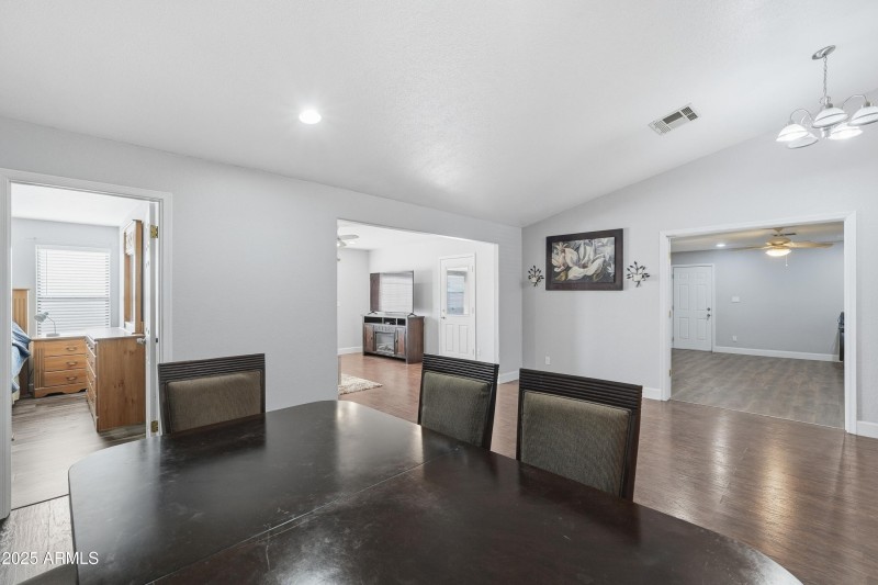 Bonus room through open double doors