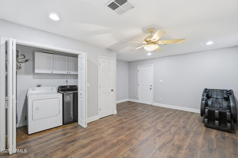 Laundry in bonus room