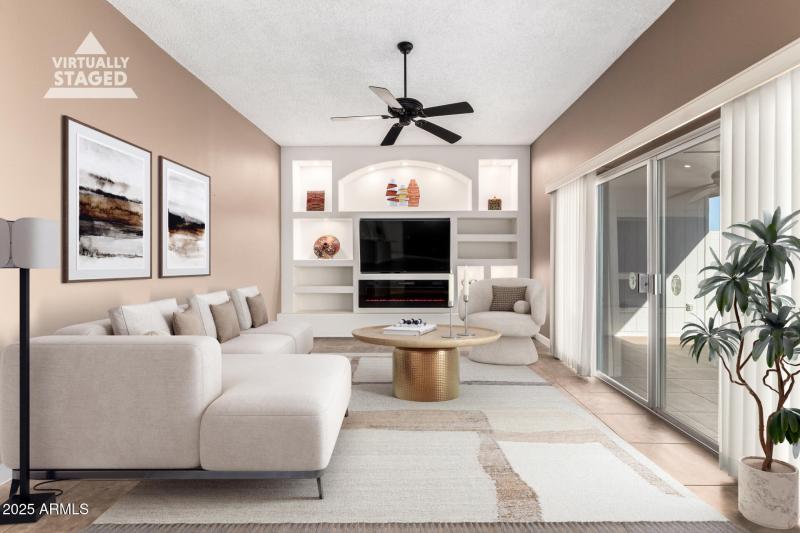 Huge Living Room (Virtually Staged)