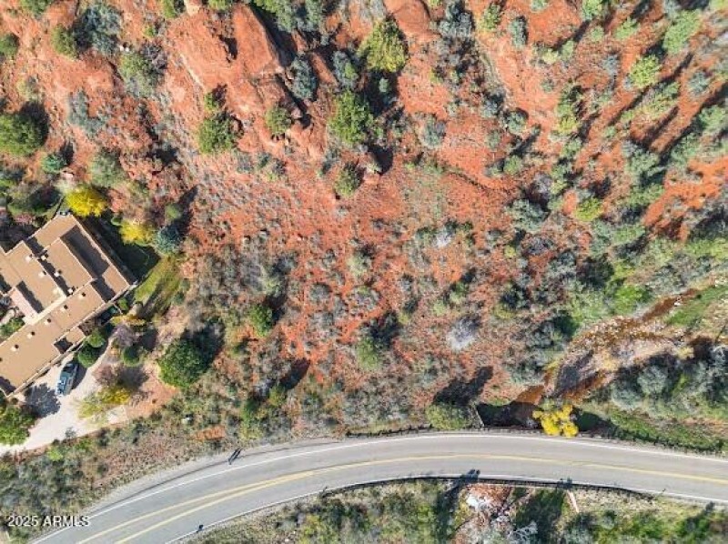 view of lot from above