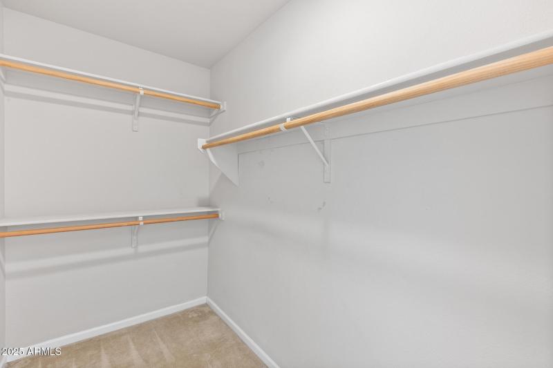 Master walk in closet