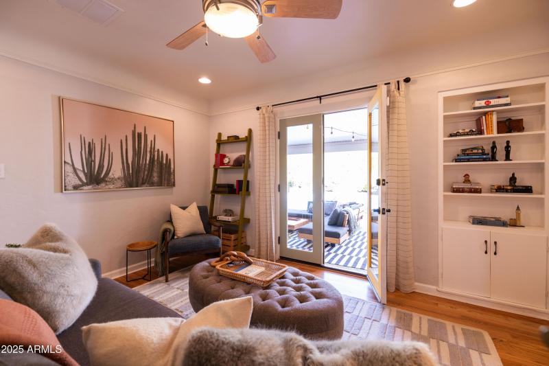 French Doors To Backyard