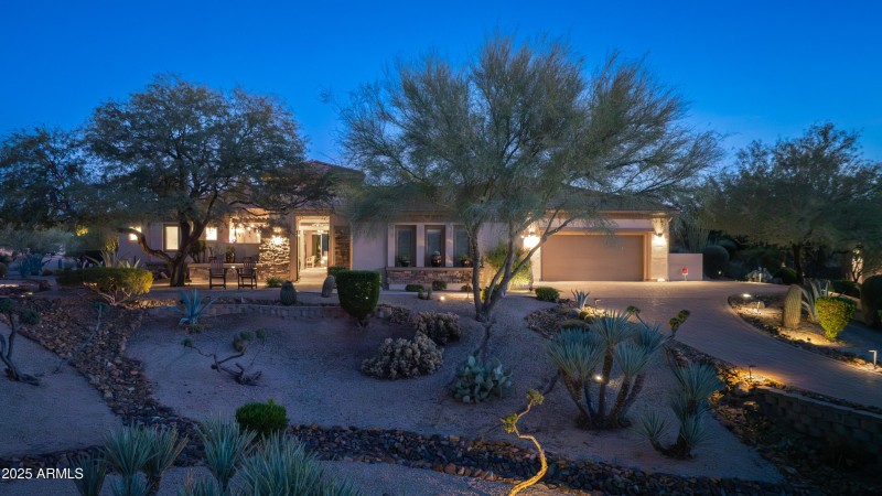 Front Exterior at Twilight