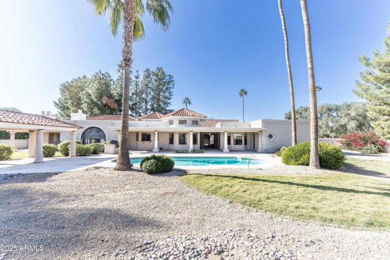 Pool and landscaping