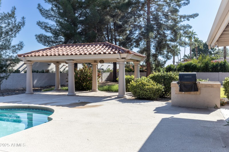 Ramada and landscaping