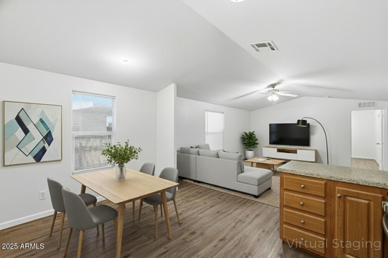 Virtually Staged Great Room