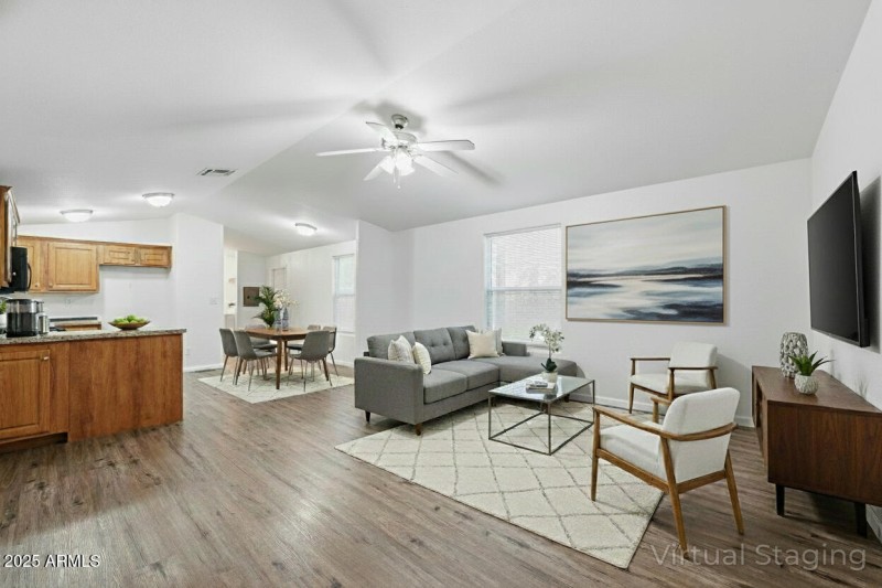 Virtually Staged Great Room