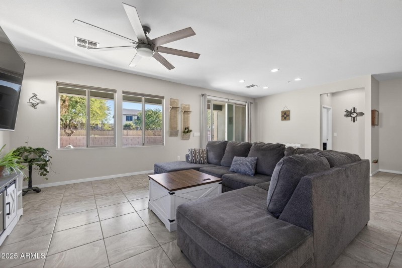 Living room/back door