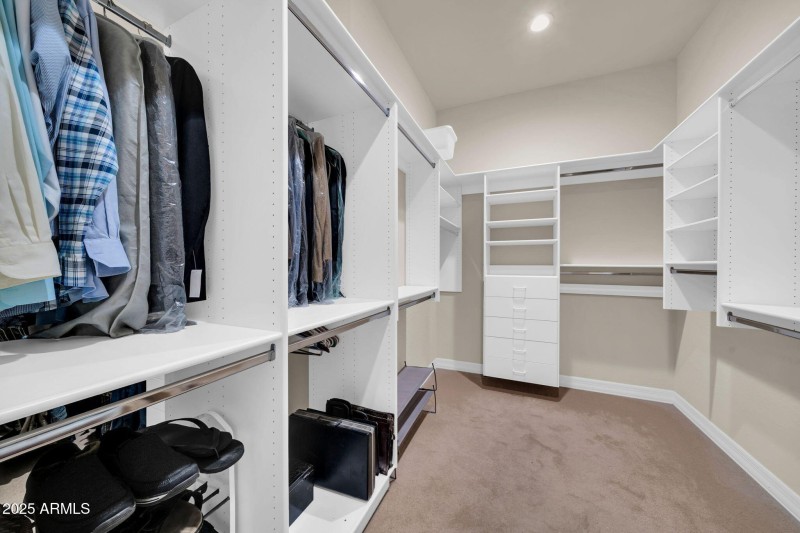 His and her walk in closet