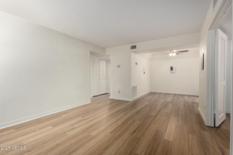 Family room and dining room