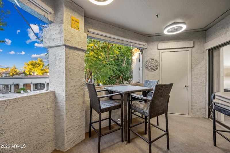 Patio overlooking Pool