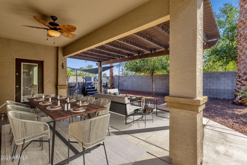 Extended covered patio