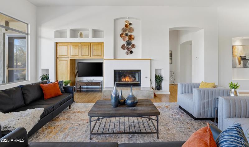 Soaring Ceilings and myriad built ins!