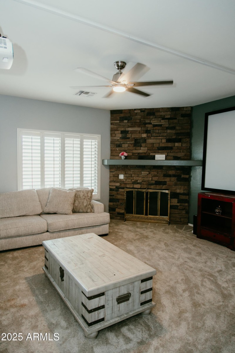Inviting Fireplace in Living Area