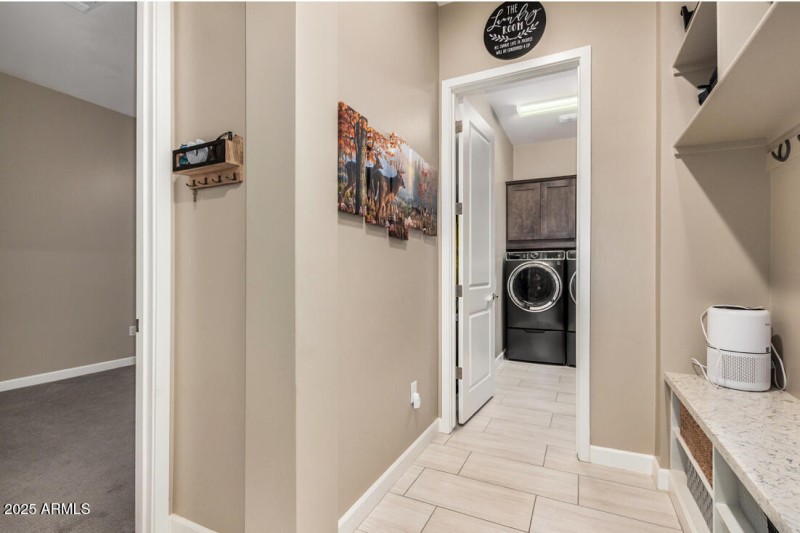 Hallway leading to Laundry Room