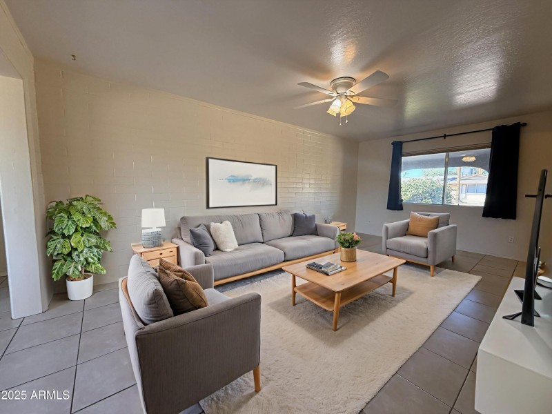 Living Room Virtual staging