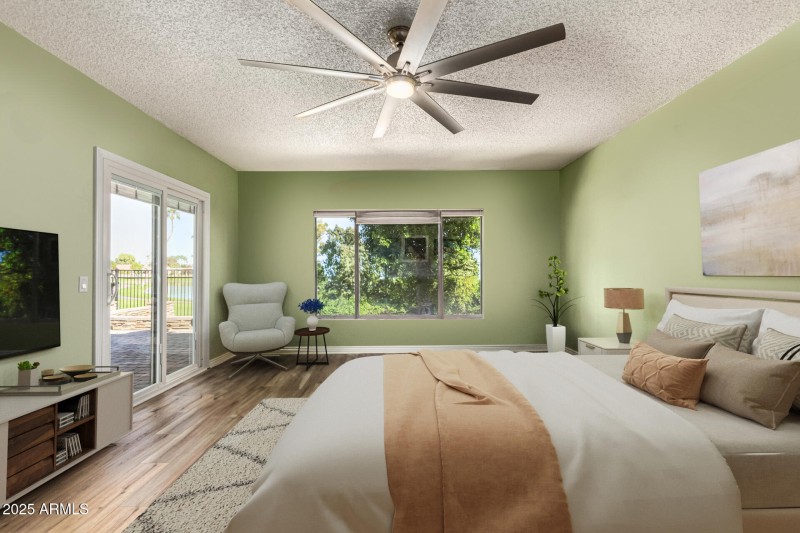 Master Bedroom with partial lakeview