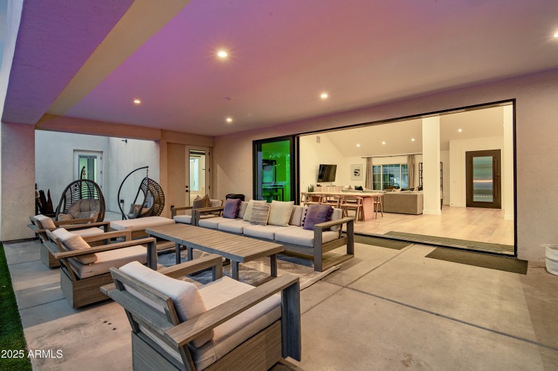 Cozy outdoor seating