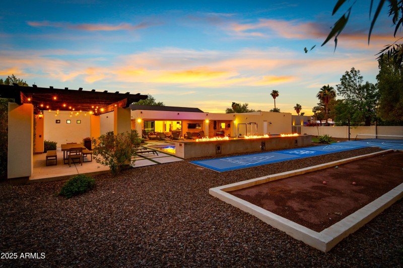 Bocce ball and shuffleboard