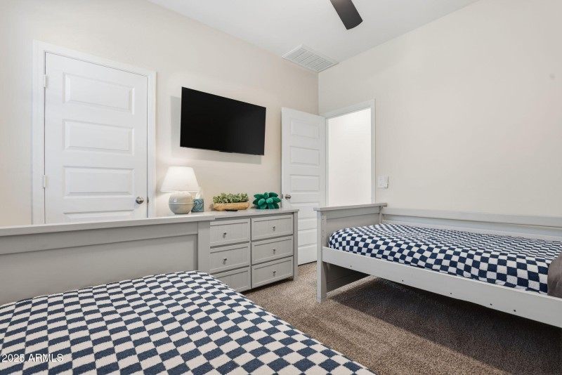 Large closets in every room