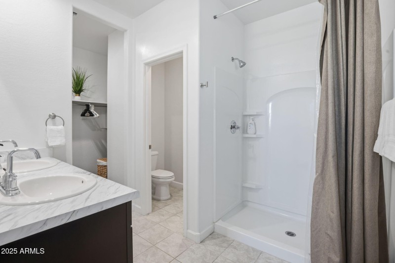 Notice the paint in the toilet room