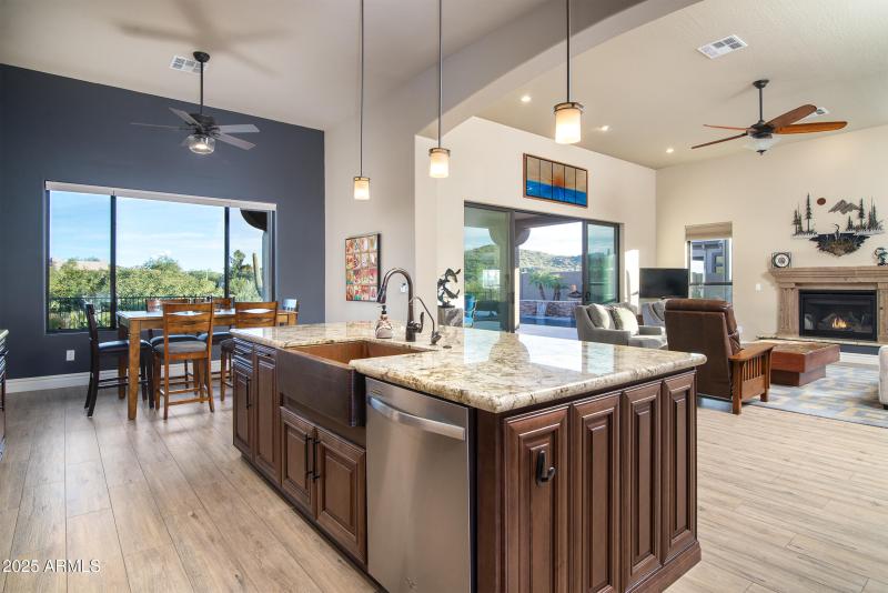 Open living space with outdoor living