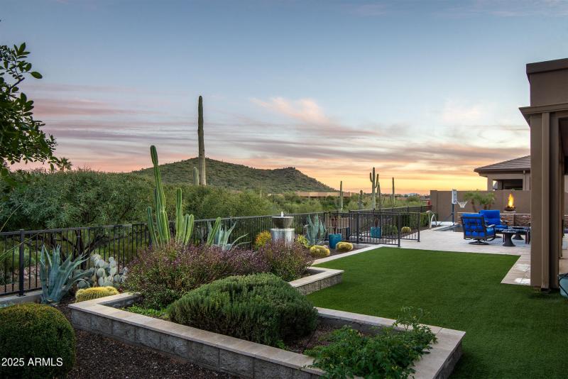 Totally finished backyard