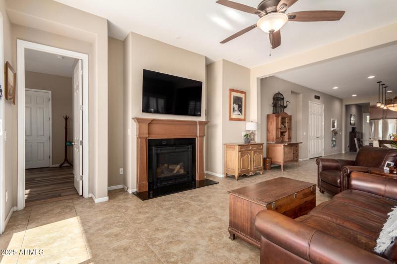 Greatroom with gas fireplace