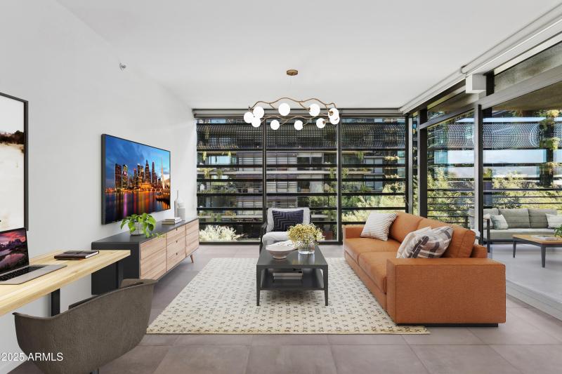 Expansive Living Area - Virtually Staged