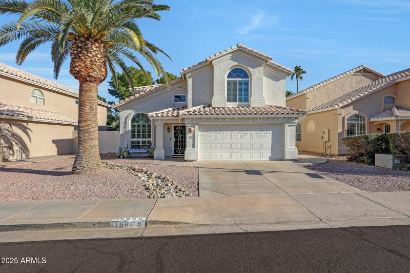 Newer landscaped front yard