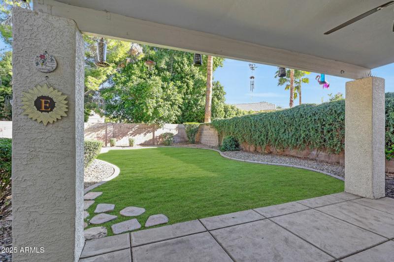 Lush and inviting backyard