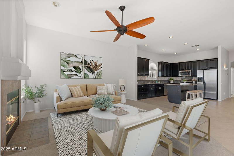 Family Room - Virtually Staged