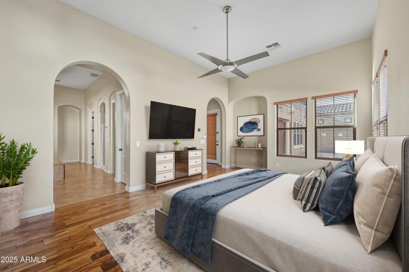 master bedroom virtually Staged