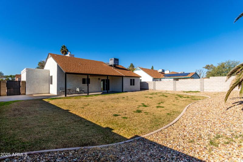 large patio and entertaining deck