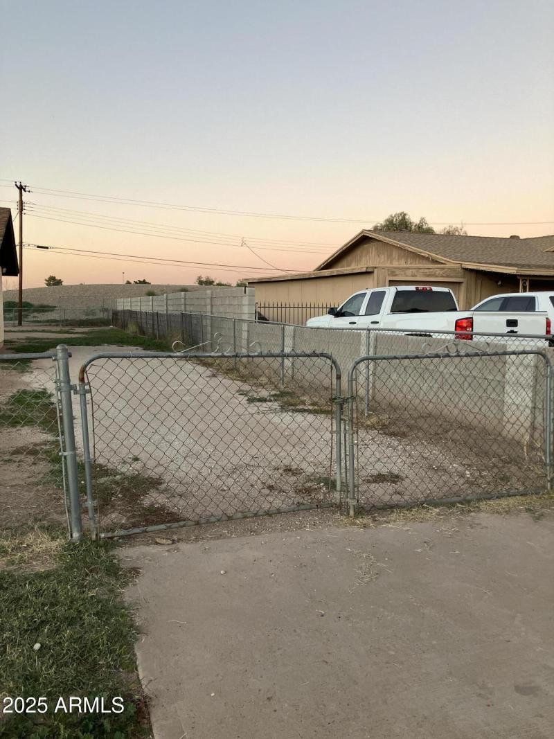 Exterior East side of lot with gate view