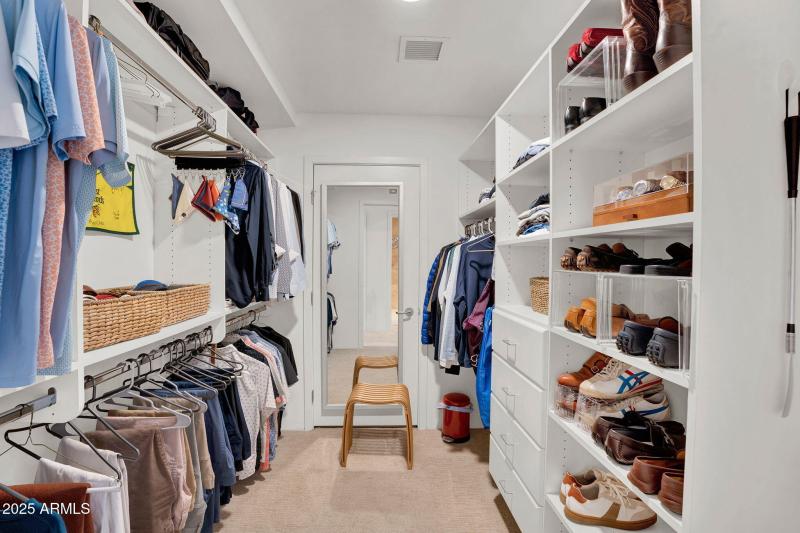 Double Walk In closets