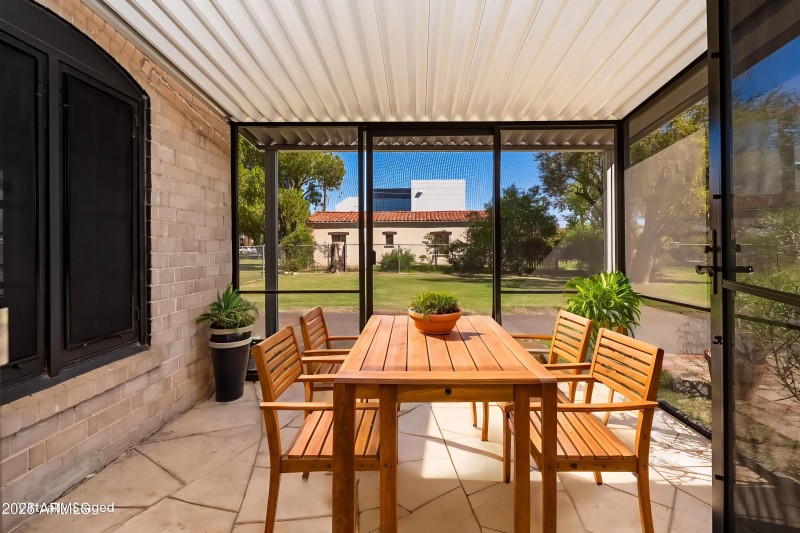 Reimagined enclosed patio dining 2