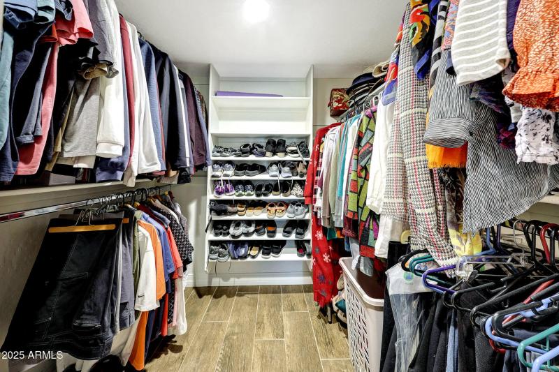 Primary walk in closet