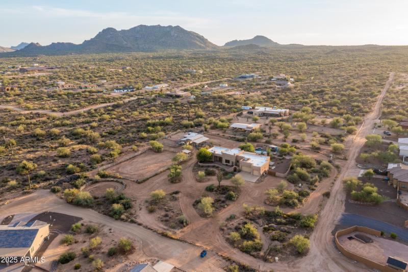 Aerial with Mountain Views