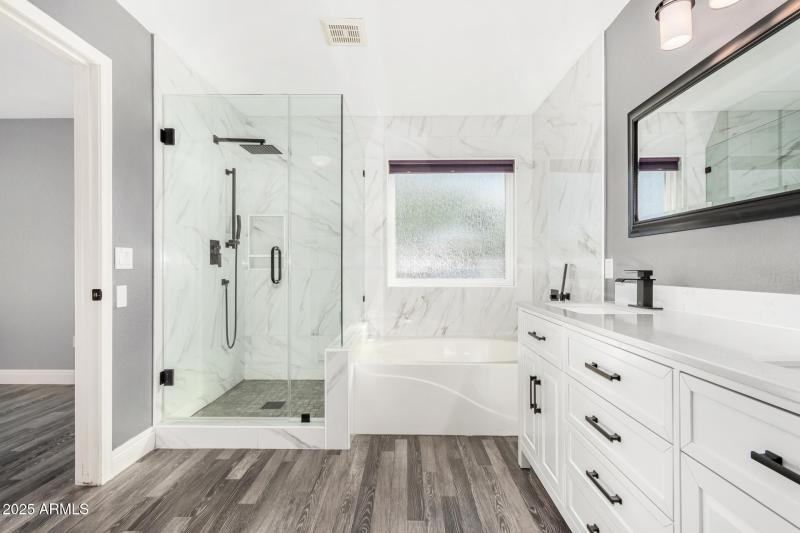 Updated Primary bath
