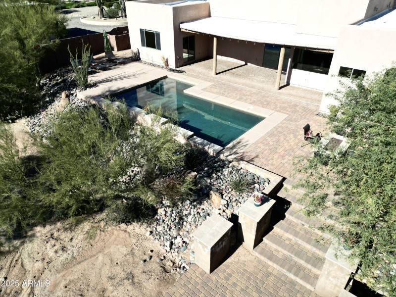 Backyard Hardscaping and Pool