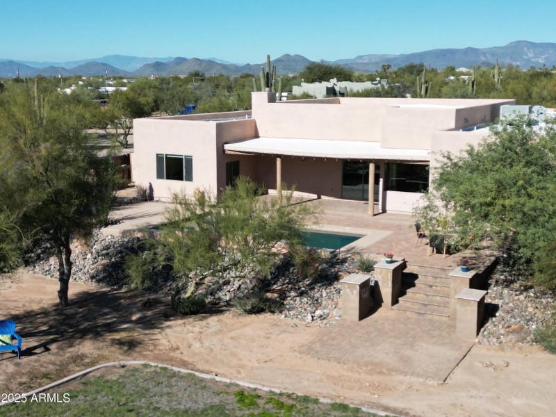 Pool From the Rear with Mountains to the