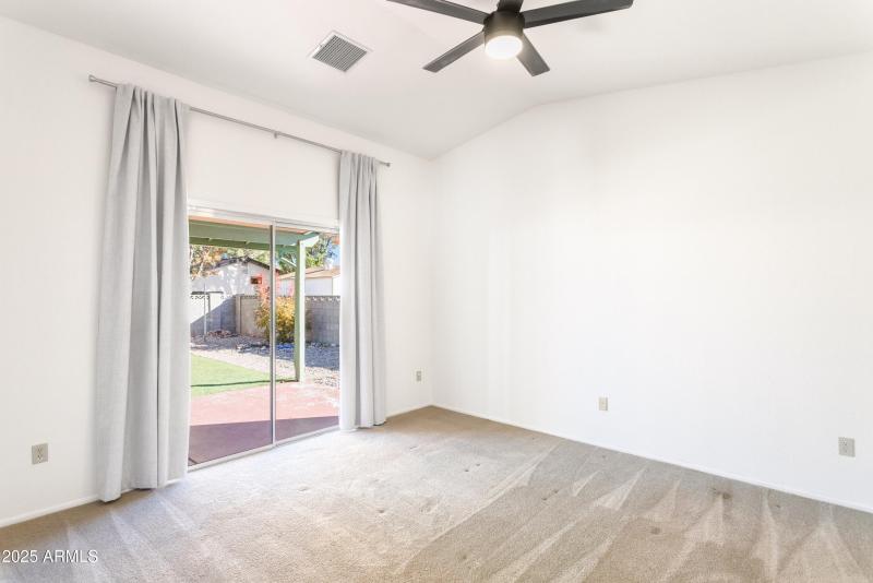 Master Bedroom Backyard View